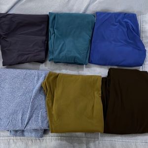 6 pair bundle of Lularoe leggings. OS size, 2-10. Gently worn.